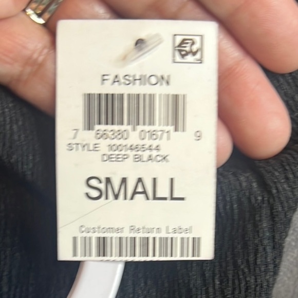 Inc International Concepts Black Halter Dress with gold accent piece size Small - Picture 9 of 9